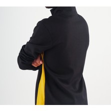 Göztepe Iki Renk Dik Yaka Siyah Sweat