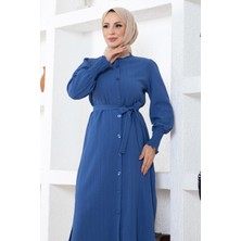 Moda Mihram Yırtmaç Detaylı Takım Siyah 19233