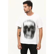 Kurukafa Baskılı Oversize Unisex T-Shirt