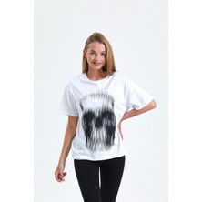 Kurukafa Baskılı Oversize Unisex T-Shirt