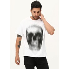 Kurukafa Baskılı Oversize Unisex T-Shirt