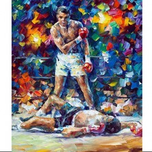 Kırmızı Ayı Boks Sayılarla Boyama Seti Kasnaklı