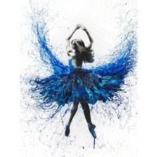 Kırmızı Ayı Mavi Dans Sayılarla Boyama Seti Kasnaklı