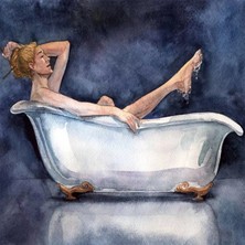 Kırmızı Ayı Küvet Keyfi Sayılarla Boyama Seti Kasnaklı