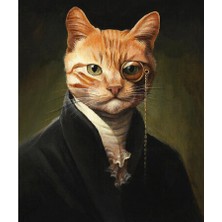 Kırmızı Ayı Kedinin Asilliği Sayılarla Boyama Seti Kasnaklı