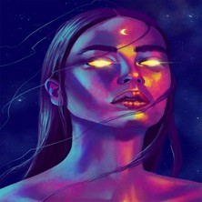 Kırmızı Ayı Ay Tanrıcasi Sayılarla Boyama Seti Kasnaklı