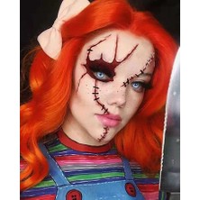 Kırmızı Ayı Turuncu Saç Günü Sayılarla Boyama Seti Kasnaklı