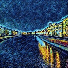 Kırmızı Ayı Mavi Nehir Sayılarla Boyama Seti  Kasnaklı