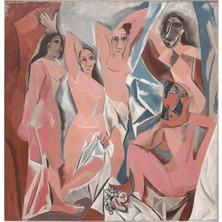 Kırmızı Ayı Picasso Avignonlu Kızlar Sayılarla Boyama Seti Kasnaklı