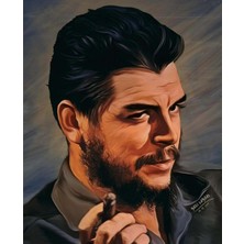 Kırmızı Ayı Che Guevara Sayılarla Boyama Seti Kasnaklı