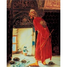 Kırmızı Ayı Kaplumbağa Terbiyecisi Sayılarla Boyama Seti Kasnaklı