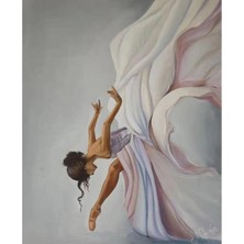 Kırmızı Ayı Beyaz Kuğu Balerin Sayılarla Boyama Seti Kasnaklı