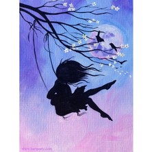 Kırmızı Ayı Salincak Sayılarla Boyama Seti Kasnaklı