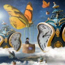 Kırmızı Ayı Zamanda Yolculuk Sayılarla Boyama Seti Kasnaklı