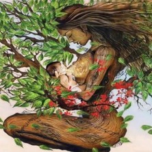 Kırmızı Ayı Kadın Herşeydir Sayılarla Boyama Seti Kasnaklı