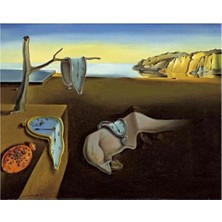 Kırmızı Ayı S.dali Eriyen Saatler Sayılarla Boyama Seti  Kasnaklı