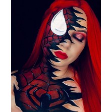 Kırmızı Ayı Örümcek Kız 2 Sayılarla Boyama Seti Kasnaklı