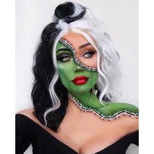 Kırmızı Ayı Dikişli Kadın Sayılarla Boyama Seti Kasnaklı