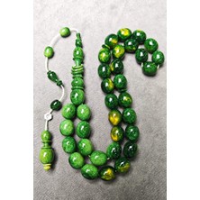 11X13MM Simli Katalin Sıkma Kehribar Tesbih