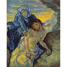 Kırmızı Ayı Van Gogh Pieta Sayılarla Boyama Seti Kasnaklı