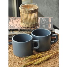 M'art Home Cera'n 2'li Double Çay Fincan- Tabaksız  Mavi 180