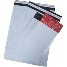 100 Adet Baskısız Kargo Poşeti Cepsiz  Gri  24 x 30 cm