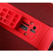 Ht S-06 Rgb Işıklı Taşınabilir Şarjlı Bluetooth Hoparlör Kumaş Sd/aux Bluetooth 5.3 Mini Ses Bombası