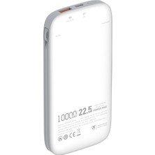 Nettech NT-PW30 Scp 22.5W 10000 Mah Taşınabilir Powerbank (Beyaz) NT-104489