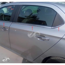 Ebal Oto Citroen C-Elysee Krom Cam Çıtası 6 Parça 2012 Üzeri P.çelik