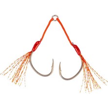 Mustad Alpha Point Ruthless Slow Flash Asist Olta Iğnesi A-Assıst4 Tıtan Steel-No:1/0 - 2li