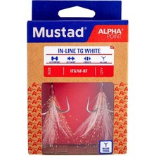 Mustad Alpha Point In-Line Tg Üçlü Olta Iğnesi ITG76F-WT Tıtan Steel-No:6 - 2li