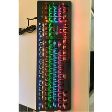 Dexxony Dex-8 Mavi Switch Hotswap Rgb Mekanik Klavye - 9 Işık Modu + Anahtarlık Hediyeli