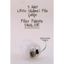 ByKurt 4 Adet Eriyen Mini LED Mum Seti Pilli Dumansız Alevli Ledli Dekoratif Yapay Mum Dekor Işığı 8 cm