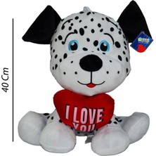  I Love You Kalpli Köpek Peluş 40 cm 62254