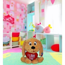  I Love You Kalpli Köpek Peluş 40 cm 62254