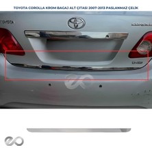 Toyota Corolla Krom Bagaj Alt Çıtası 2007-2013 Arası P.çelik