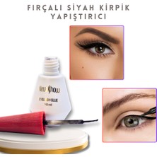 New Show Ultra Güçlü Fırçalı Suya Dayanıklı Kirpik Yapıştırıcı - Eyelash Glue 10 ml