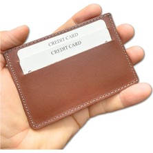 İpekbazaar Süper Slim Deri Kartlık, Para Cepli Unisex, Ince, Kadın Erkek Kredi Kartlık Cüzdan