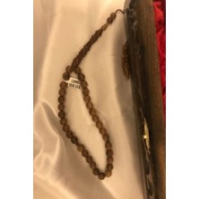 Tespih Kuka Doğal Ahşap Tesbih Gümüş Imameli Ahşap Kutulu