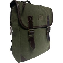 Old Cotton Cargo Vintage Kanvas Su Geçirmez Design  Laptop Bölmeli Gezi Okul Seyahat Kamp Sırt Çantası 29 cm x 37 cm