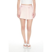 Forever 21 Raw-Cut Piliseli Mini Etek