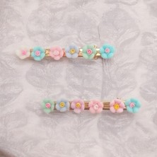 Gigi Giyim Çiçek Desenli Renkli Pens Toka