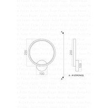 NZL Lighting Konda LED Duvar Aplik ve Lidli Aplik