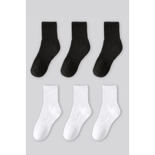 Black Deer 6 Çift Tenis Çorabı Erkek ,kadın Unisex Kolej Çorabı