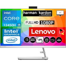 Lenovo Ideacentre 24IAP7  Intel Core I5-12450H 64GB 1tb SSD Intel UHD Graphics 24'' Fhd IPS Windows 11 Pro F0GH01GDTR  All In One Bilgisayar+ Snertech