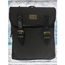 Old Cotton Cargo Vintage Kanvas Su Geçirmez Design  Laptop Bölmeli Gezi Okul Seyahat Kamp Sırt Çantası 29 cm x 37 cm