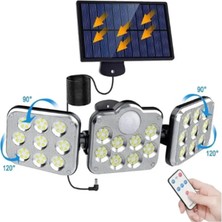 Gaman Açık Alan-Bahçe-Yol Için Karanlık ve Hareket Sensörlü 138 LED Aydınlatma 3 Mod-5 Metre Kablolu Lamba