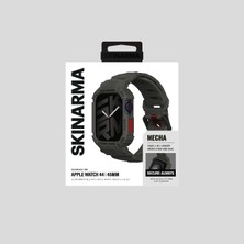 Skinarma Apple Watch 7 45MM Uyumlu 2in1 Tpu Kasa Koruyuculu Silikon Kordon Mecha Yeşil