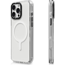 YoungKit iPhone 16 Pro Max Uyumlu Kılıf Magsafe Şarj Özellikli Crystal Color Serisi Kapak Şeffaf