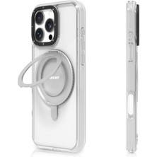 YoungKit iPhone 16 Pro Max Kılıf Magsafe Özellikli Parmak Ring Standlı Pivot Serisi Kapak Şeffaf